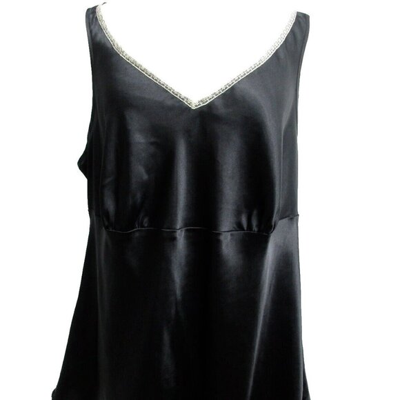 Lane Bryant Tank Top Women's Size 16 Black Sleeveless‎ V-Neck Polyester Pullover - Picture 1 of 10